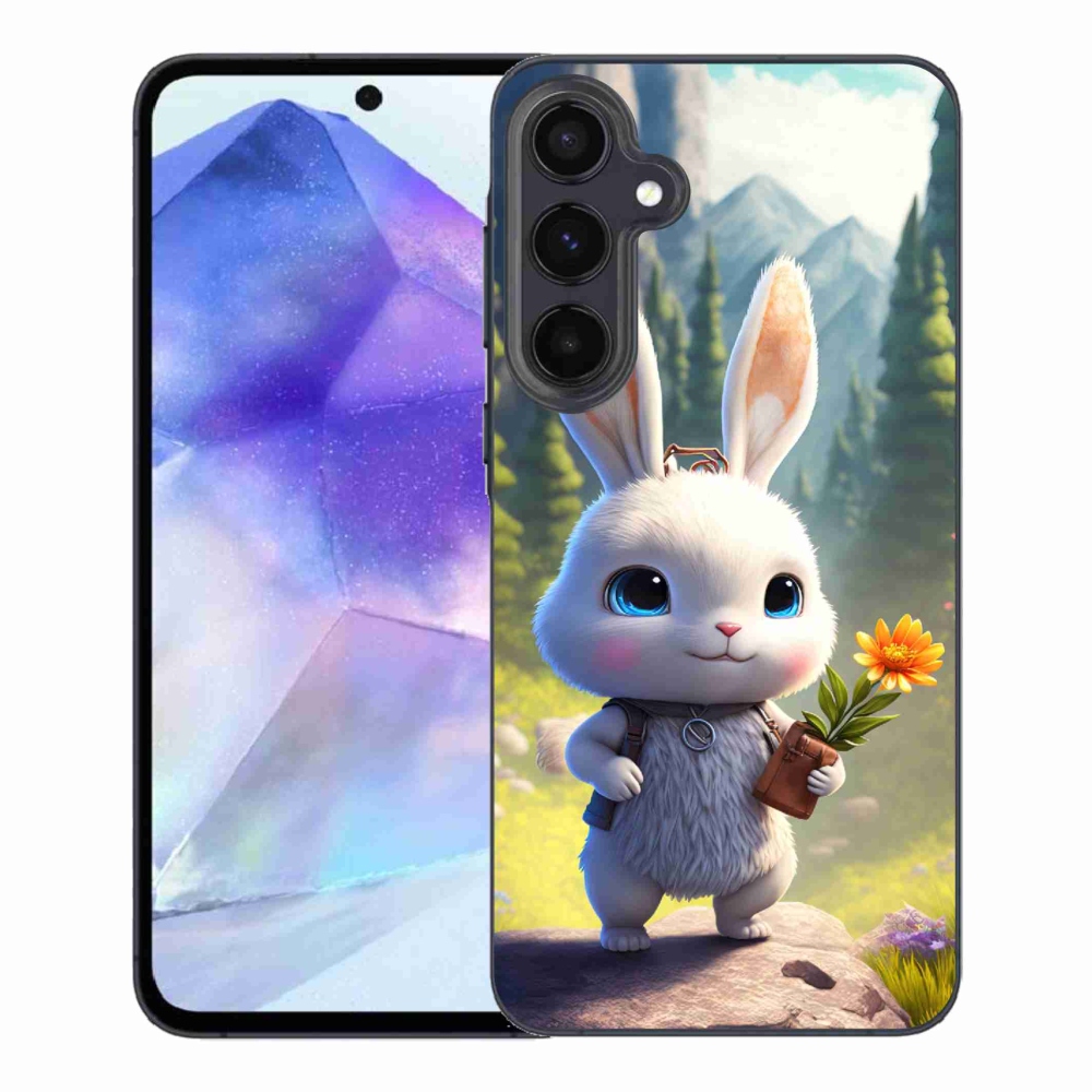 Gél védőhuzat mmCase Samsung Galaxy A55 5G - aranyos nyuszi