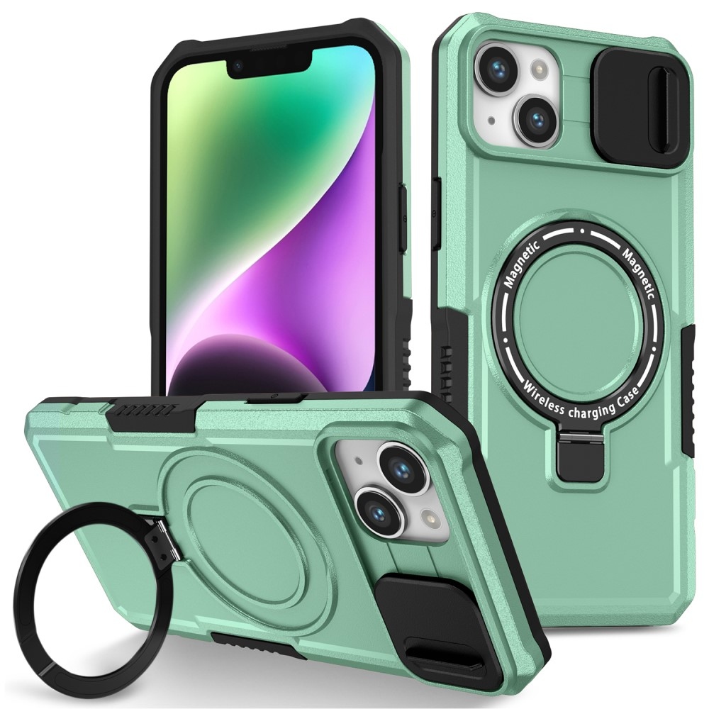 Fulcrum tartós borító kameravédelemmel és MagSafe funkcióval iPhone 14 készülékhez - Világoszöld