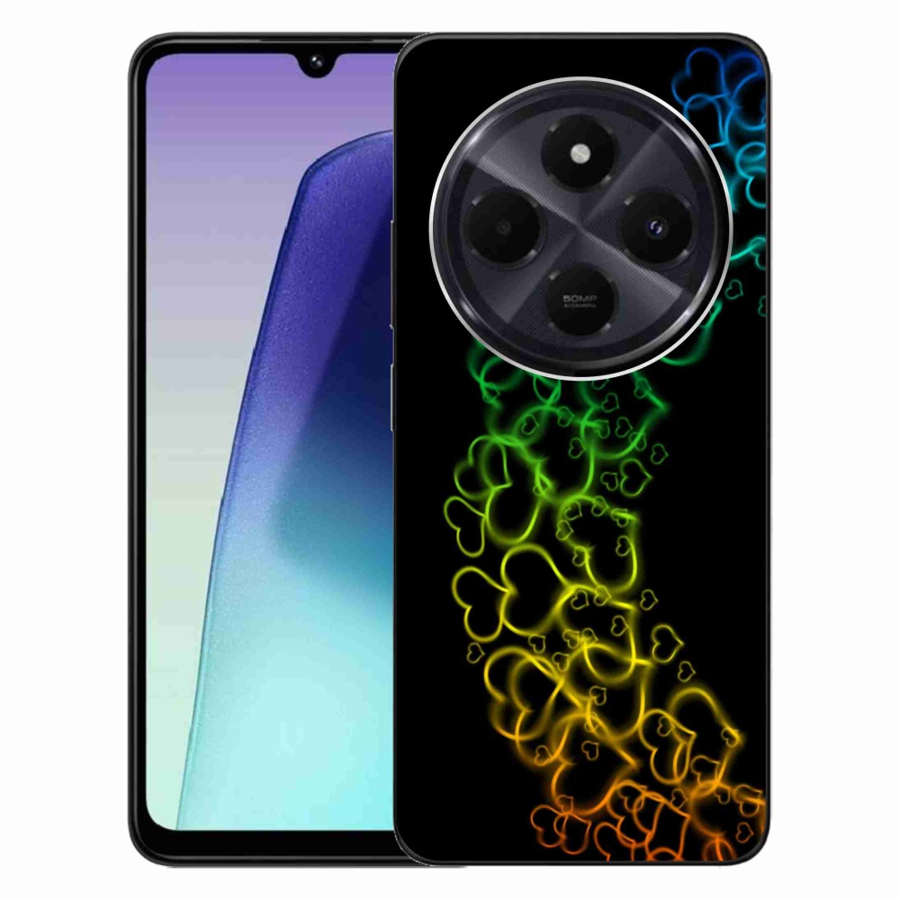 Gél borítás mmCase a Xiaomi Redmi 14C/Poco C75-hez - színes szívek