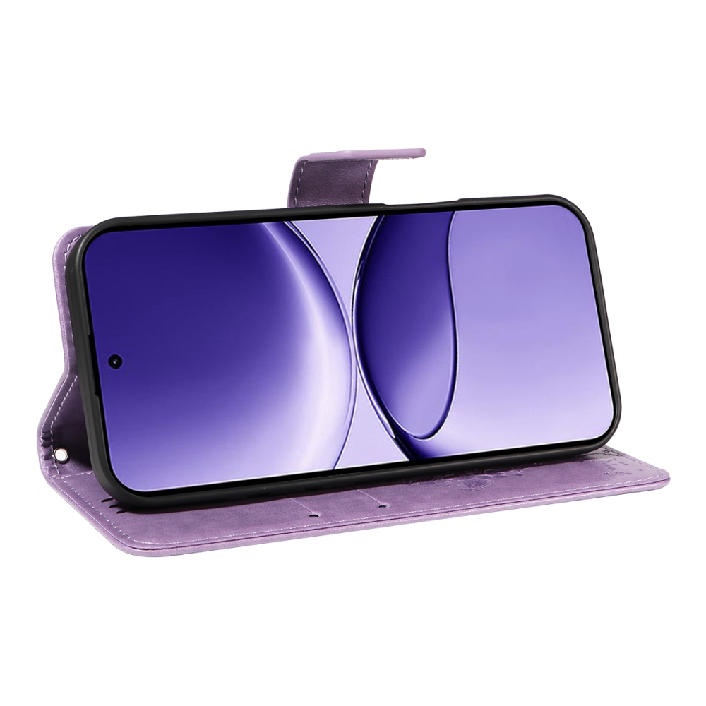 Fák könyv tokja Xiaomi Poco F7 5G - világos lila