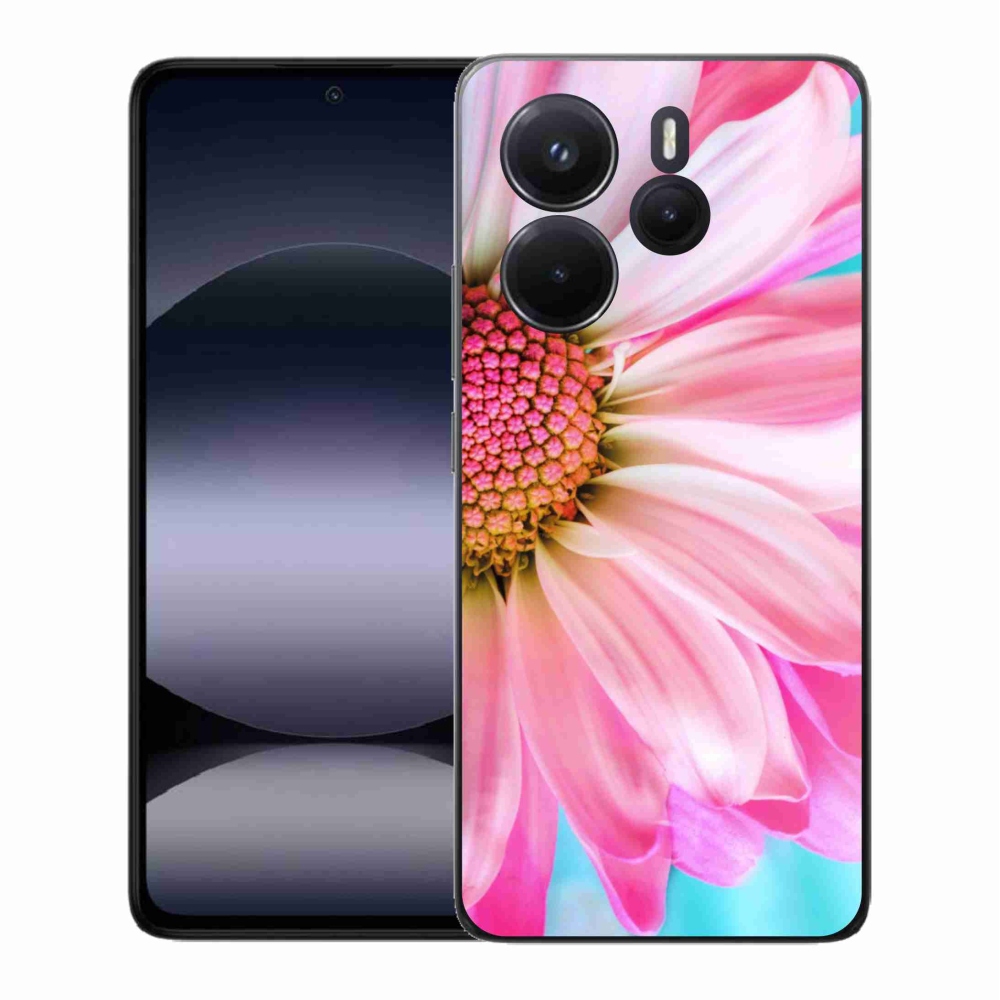 Gél borítás mmCase a Xiaomi Redmi Note 14-hez - rózsaszín virág