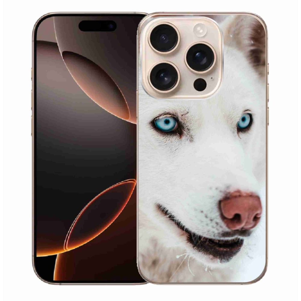 Gél tok mmCase iPhone 16 Pro Max készülékhez - kutyaszemmel nézet