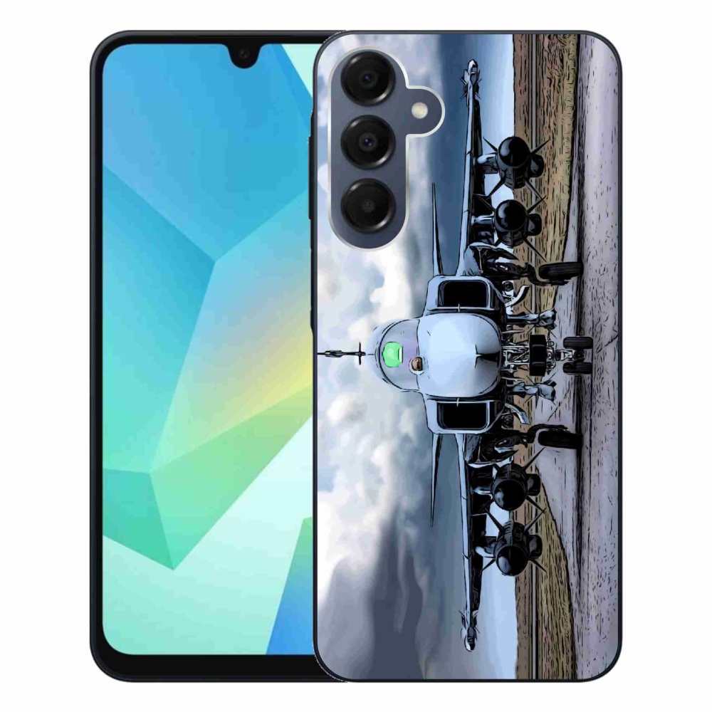 Gél borítás mmCase Samsung Galaxy A16 4G/5G - katonai repülőgépekhez