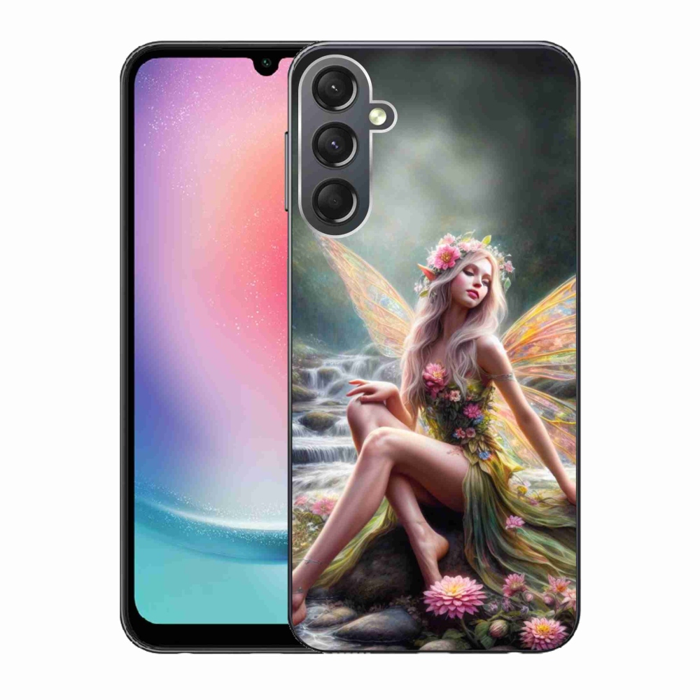 Zselés borítás mmCase Samsung Galaxy A24 - pillangó nő 1