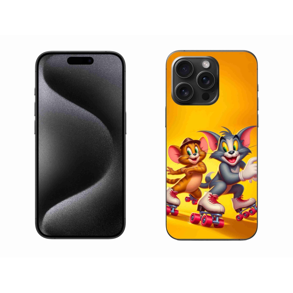Zselés borítás mmCase iPhone 15 Pro Max készülékhez - tom a jerry