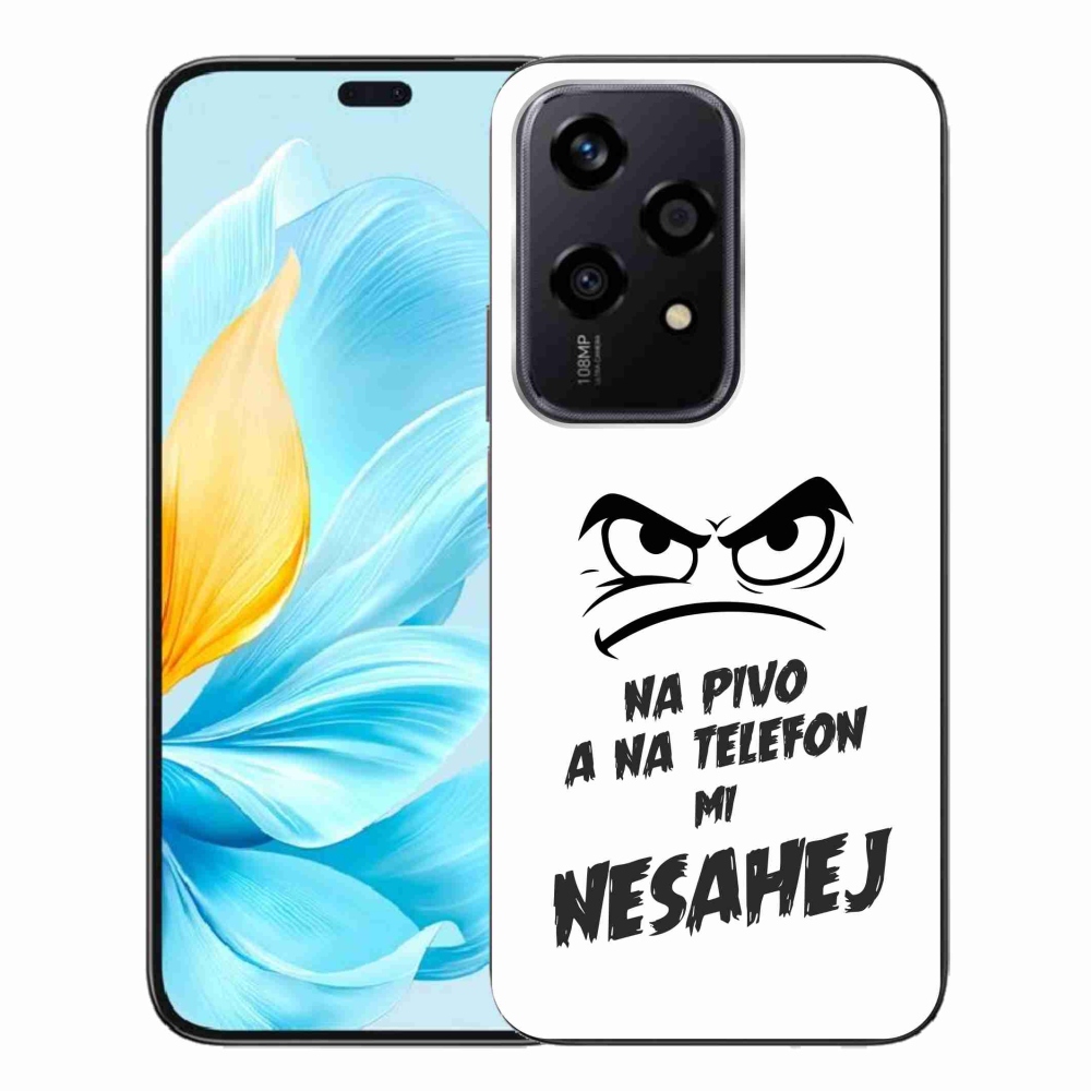 Zselés borító mmCase a Honor 200 Lite 5G készülékhez - sör motívum 2 fehér háttérrel