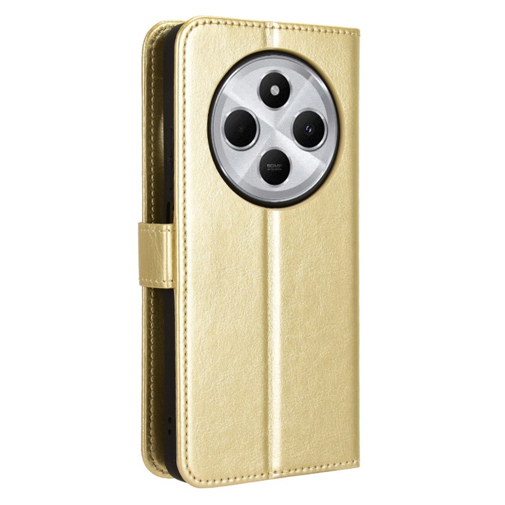 Őrült könyv tok Xiaomi Redmi 14C/Poco C75-hez - arany színben