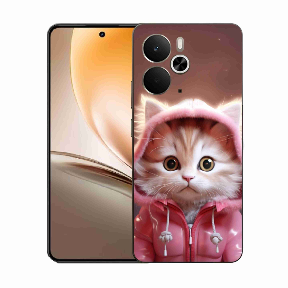 Gél borítás mmCase a Realme 14 5G/14T 5G számára - aranyos cica 3