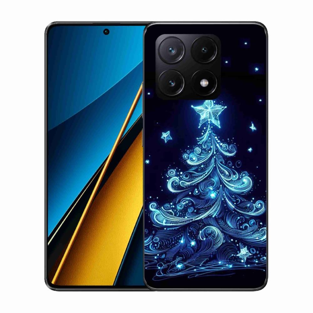 Gél borítás mmCase a Xiaomi Poco X6 Pro 5G számára - neon karácsonyfa 4