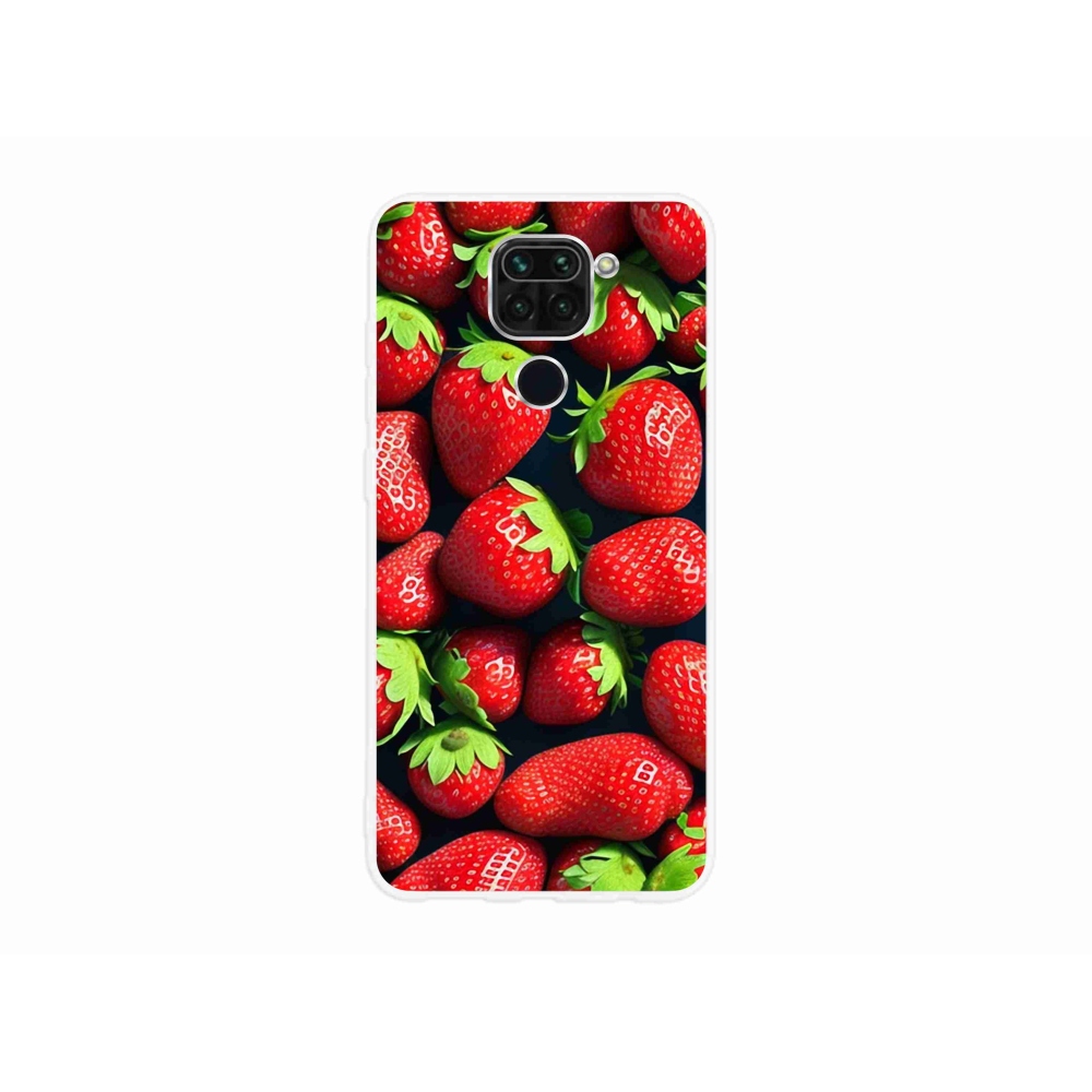 Gél borítás mmCase a Xiaomi Redmi Note 9-hez - eper