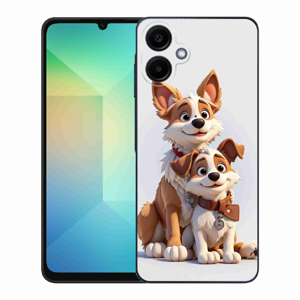 Gél borító mmCase Samsung Galaxy A06 4G - rajz kutyákhoz