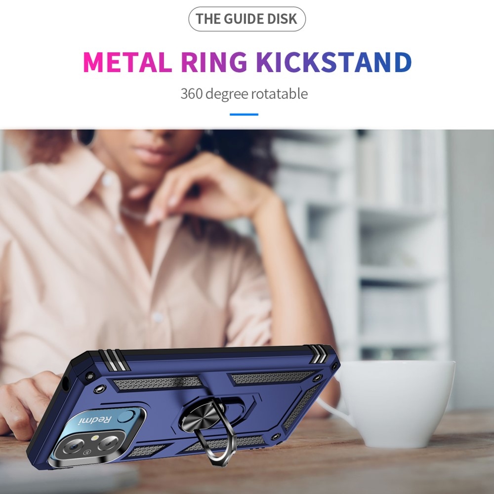 Gyűrűálló borítás Xiaomi Redmi 12C-hez - kék