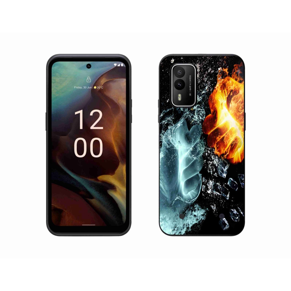 Zselés borítás mmCase a Nokia XR21 készülékhez - víz és tűz