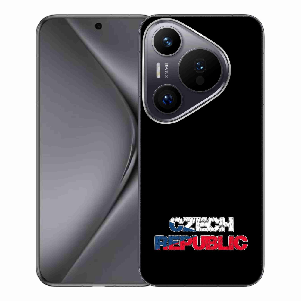 Gél borító mmCase a Huawei Pura 70 Pro - Csehország fekete háttérhez