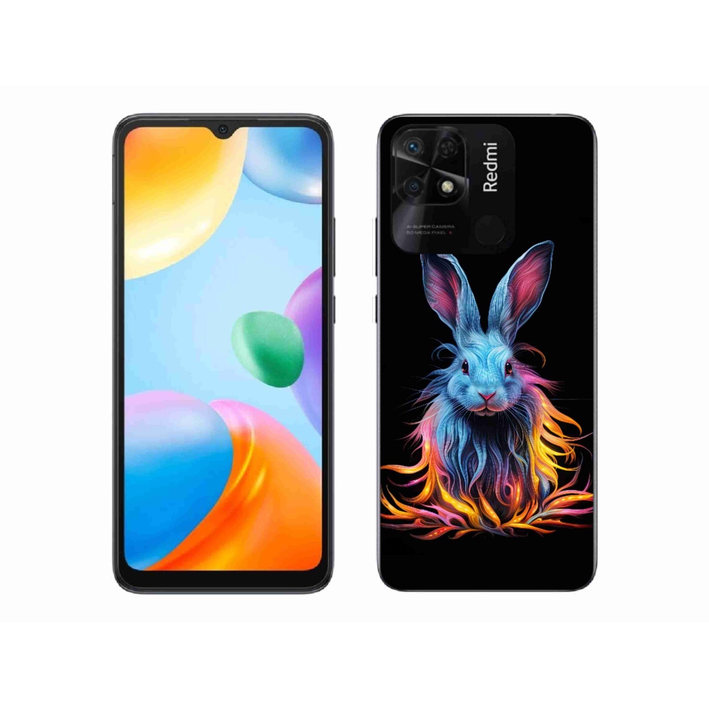 Gél borító mmCase a Xiaomi Redmi 10C-hez - absztrakt nyúl