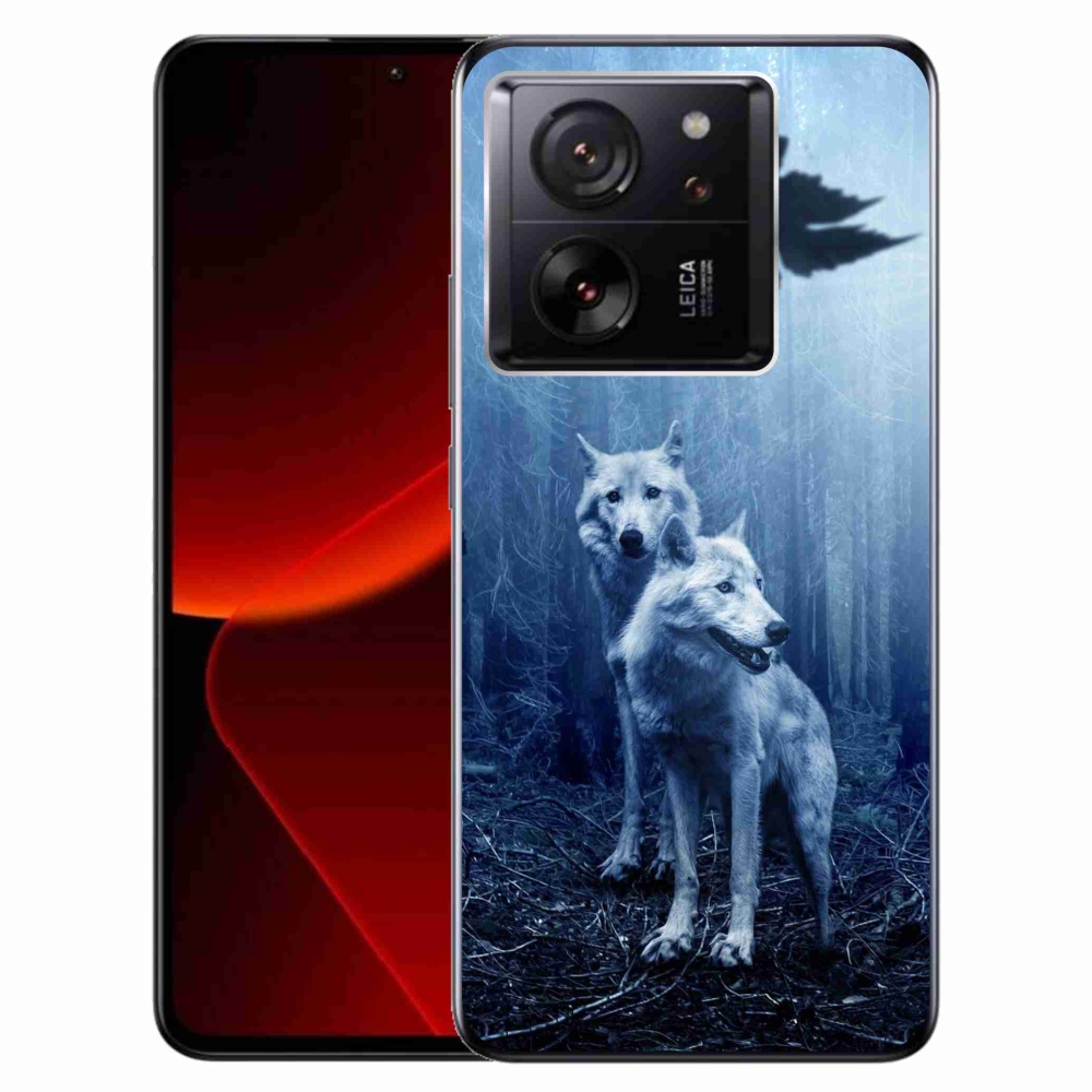 Gél borítás mmCase a Xiaomi 13T/13T Pro számára - farkasok az erdőben