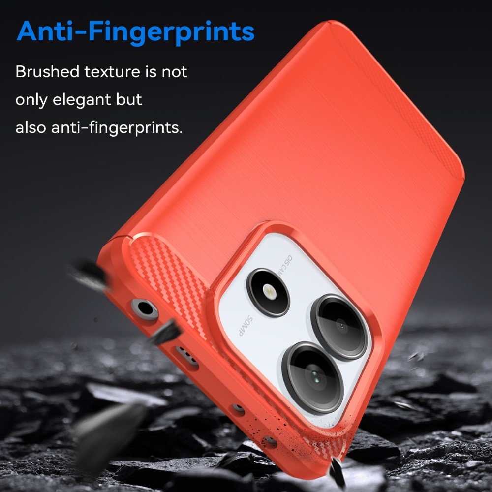 Szénálló zselés tok Xiaomi Redmi Note 14 5G - piros