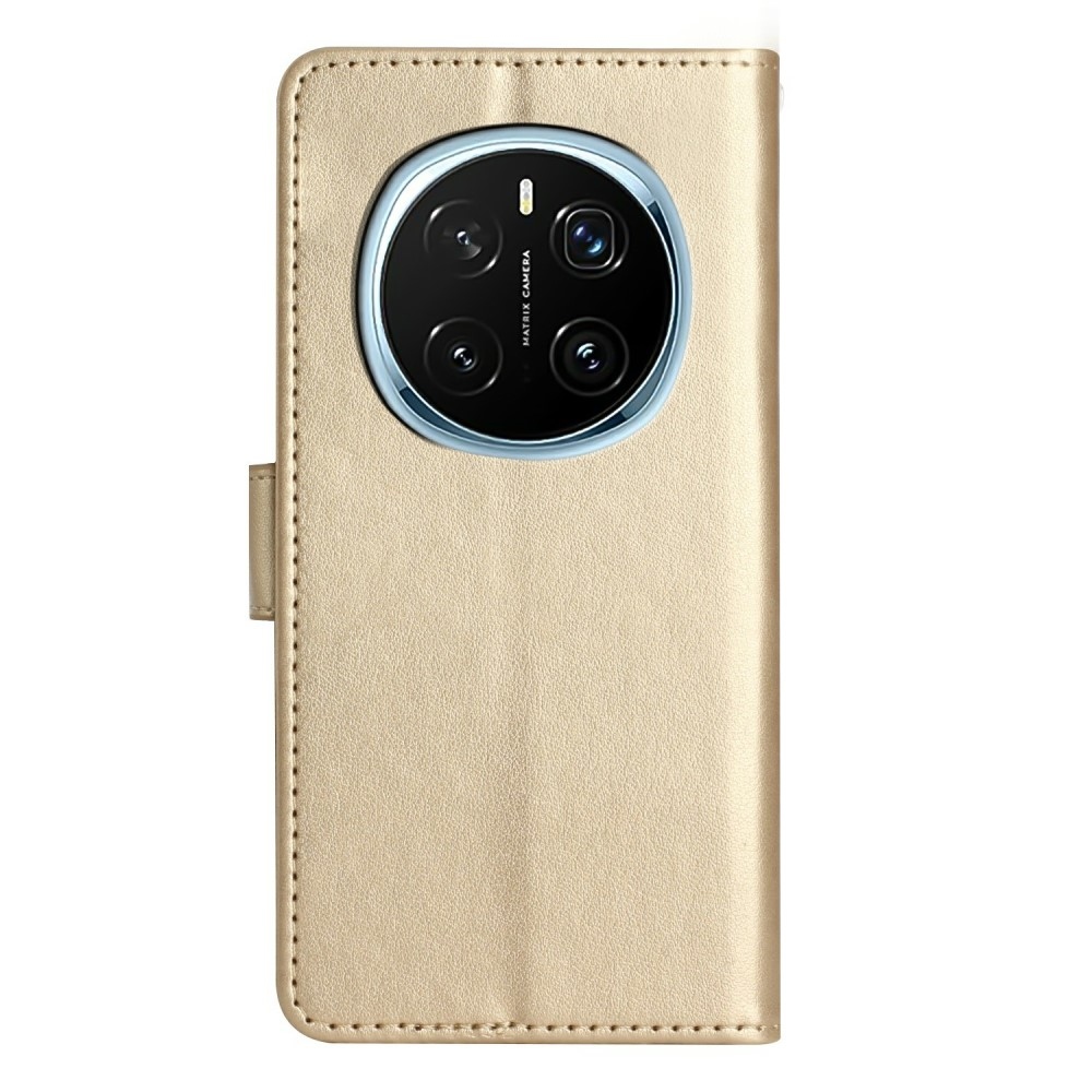 Virágok könyv tok a Honor Magic 7 Pro 5G-hez - arany színben