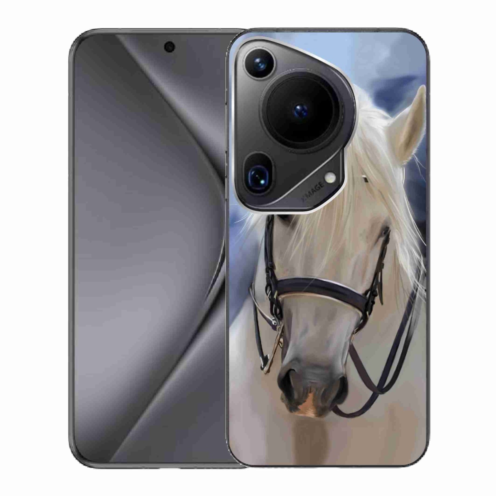 Gél borítás mmCase a Huawei Pura 70 Ultra készülékhez - fehér ló