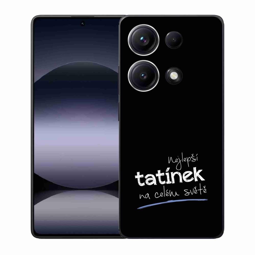 Gél borító mmCase a Xiaomi Redmi Note 14S-hez - legjobb apuci 4 fekete háttérrel