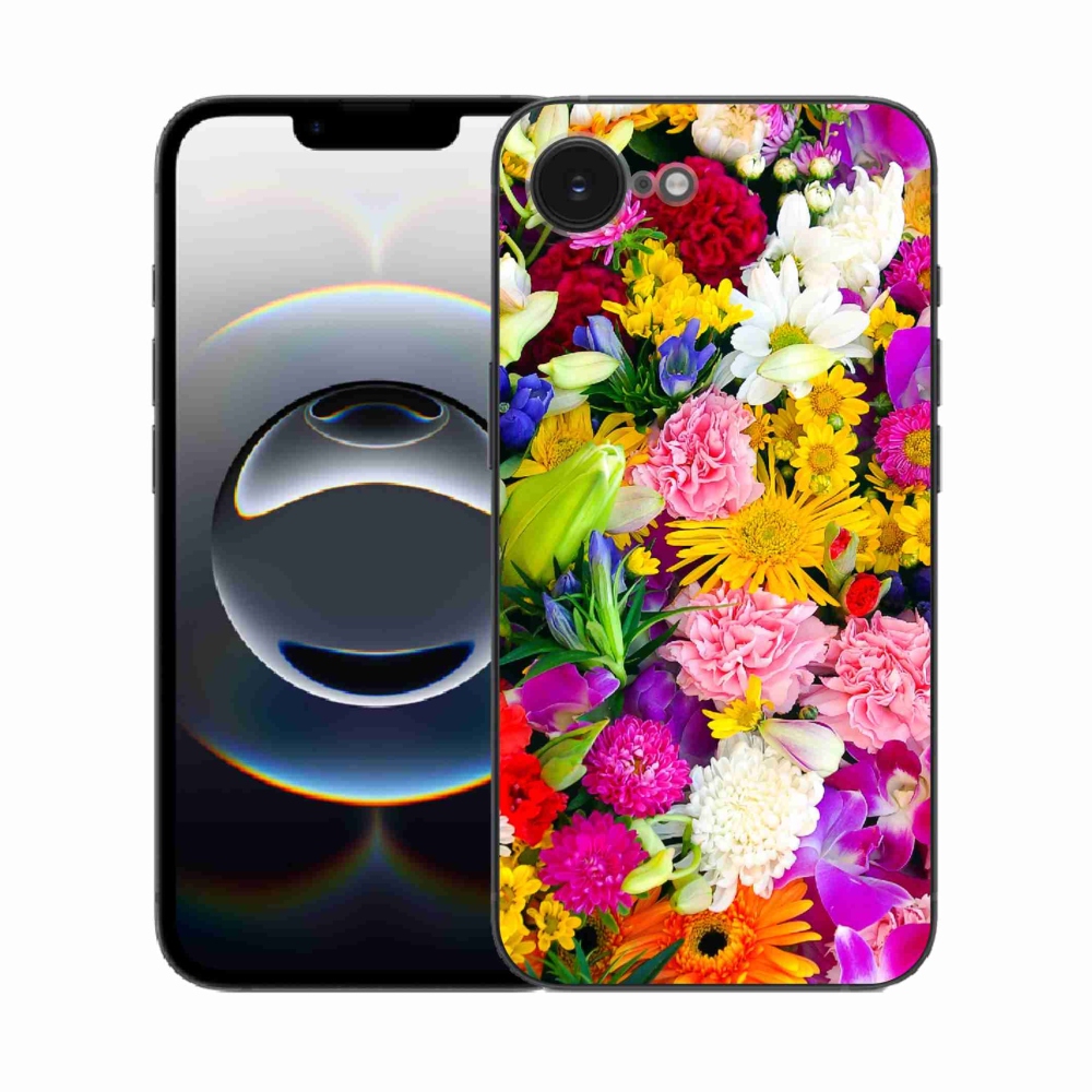 Zselés borítás mmCase iPhone 16e készülékhez - virág 12