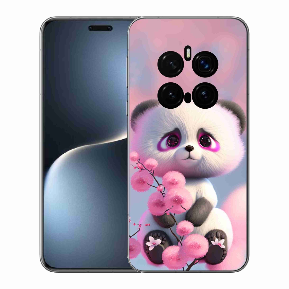Gél borítás mmCase a Honor Magic 7 Pro 5G számára - aranyos panda 1