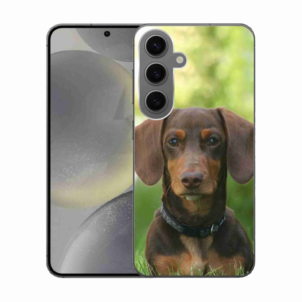 Gél tok mmCase Samsung Galaxy S24 készülékhez - barna tacskó