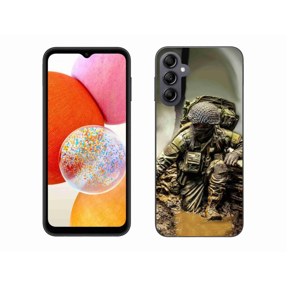 Gél védőburkolat mmCase Samsung Galaxy A14 4G/5G - katona