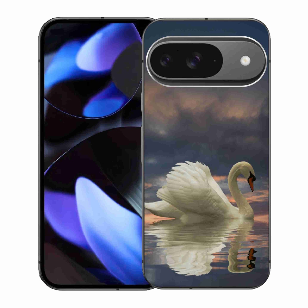 Zselés borítás mmCase a Google Pixel 9/9 Pro készülékhez - hattyú