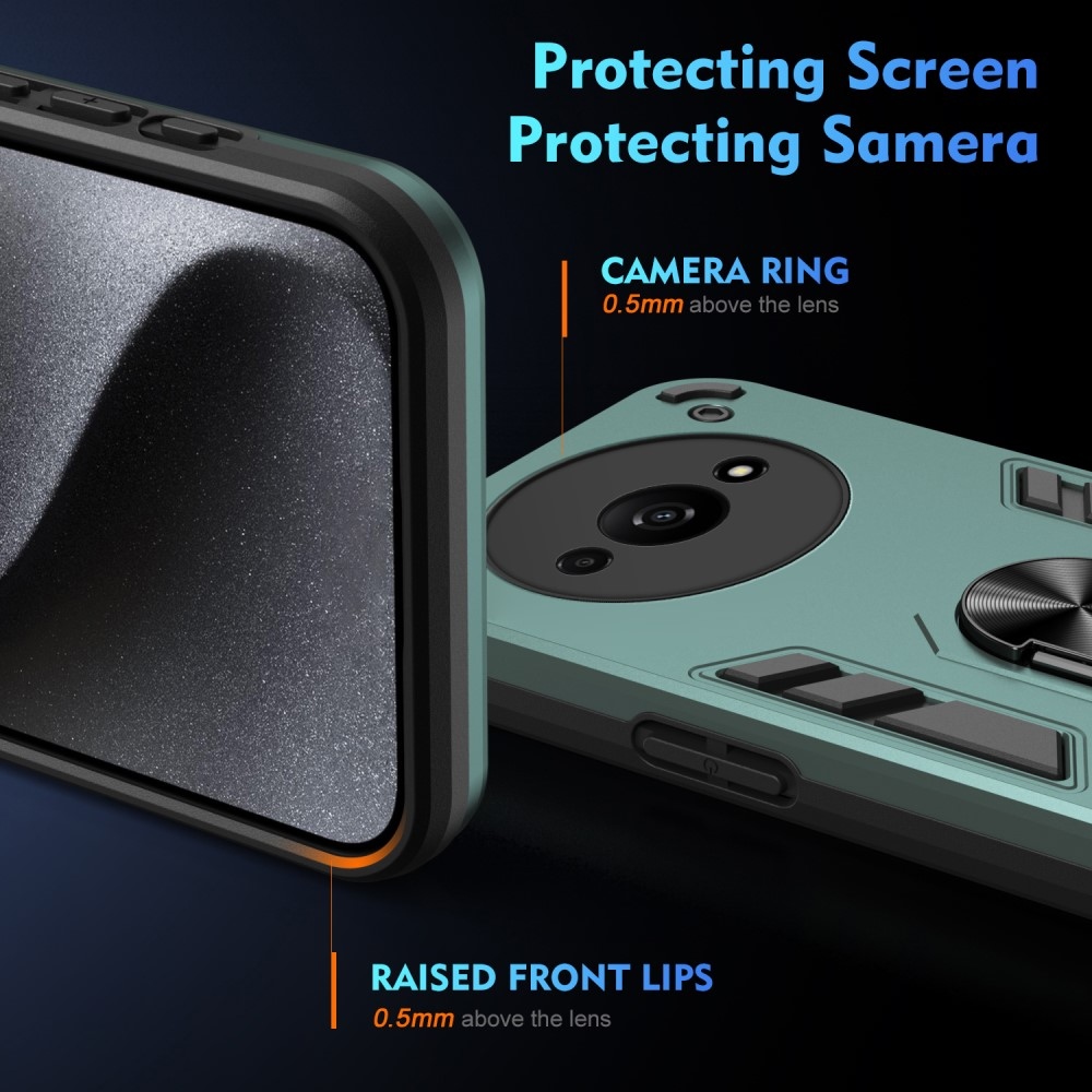 Tartós védőburkolat Xiaomi Redmi A3-hoz - zöld