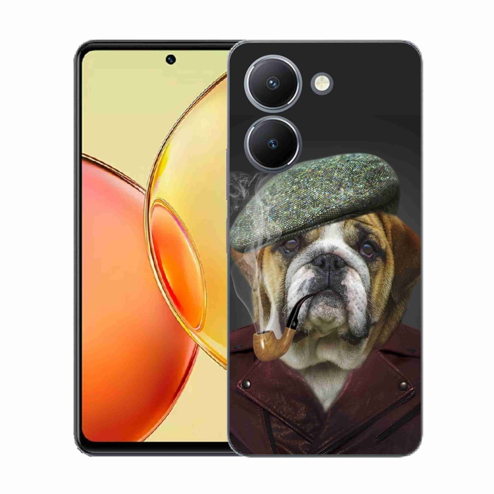 Zselés borítás mmCase a Vivo Y36-hoz - kutya csővel