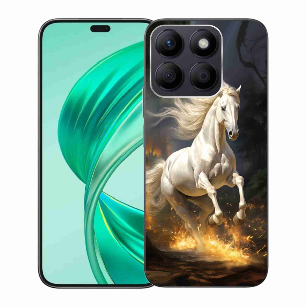 Zselés borítás mmCase a Honor X8b készülékhez - fehér ló 2