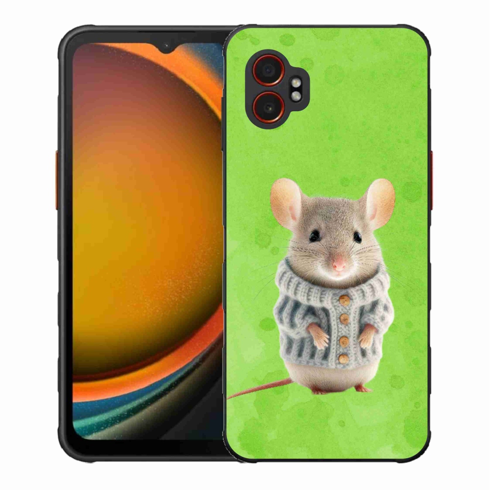 Zselés borítás mmCase Samsung Galaxy Xcover 7 Pro - egér pulóverben