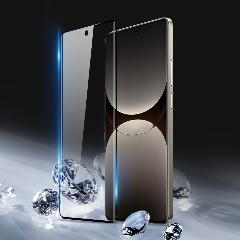 DUX 3D teljes képernyős edzett üveg (csak a széleken ragasztóval) a Realme GT 7 Pro 5G készüléken