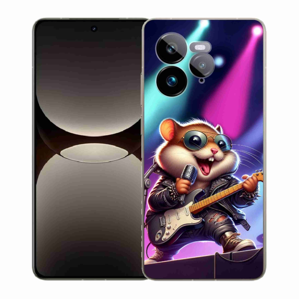 Gél borítás mmCase a Realme GT 7 Pro 5G-hez - hörcsög hintalóval