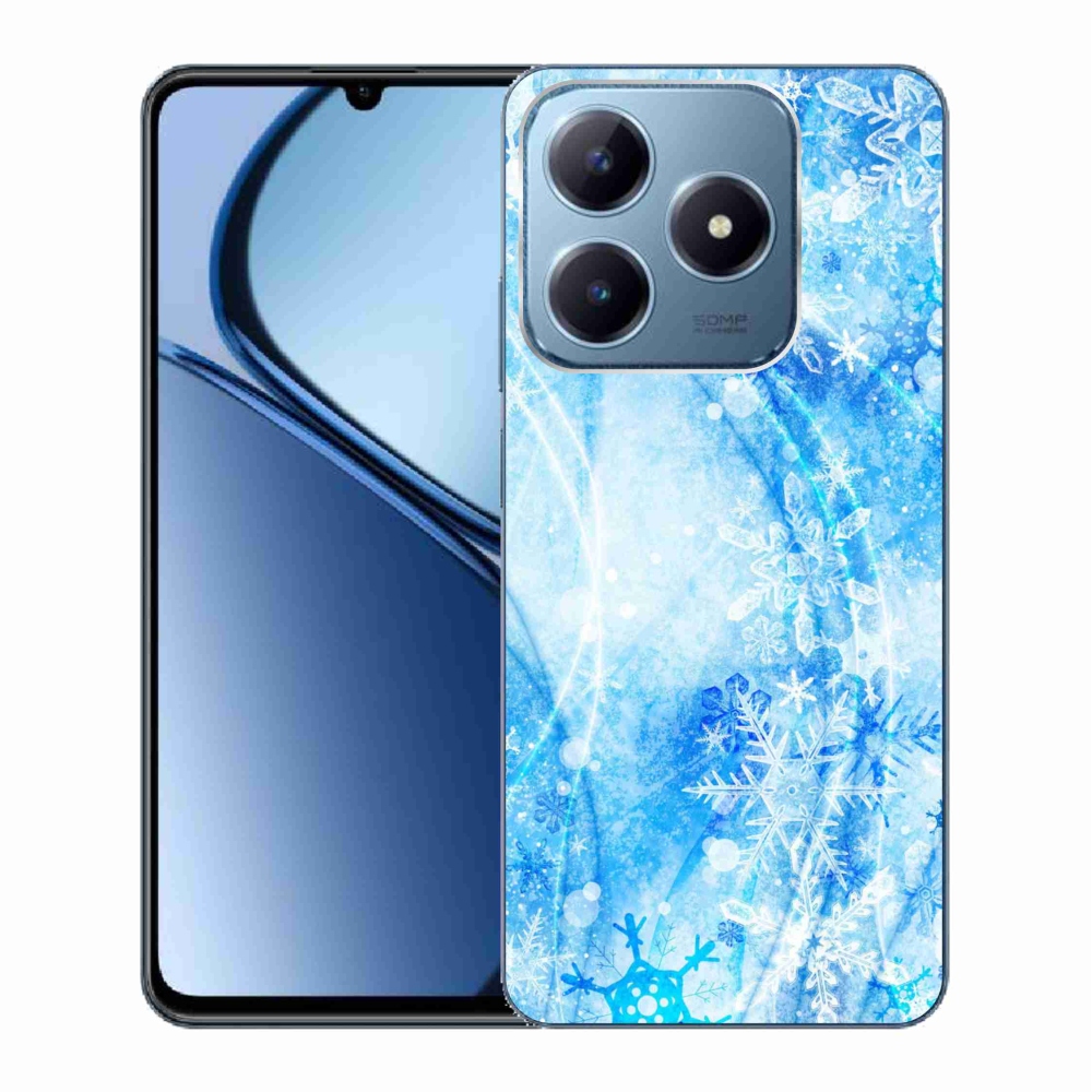 Gél borítás mmCase a Realme C63 készülékhez - hópelyhek