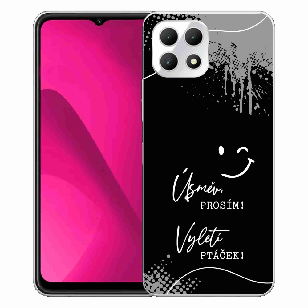 Gél borító mmCase a T-Mobile T Phone 2 készülékhez - vicces szöveg 4 fekete háttér