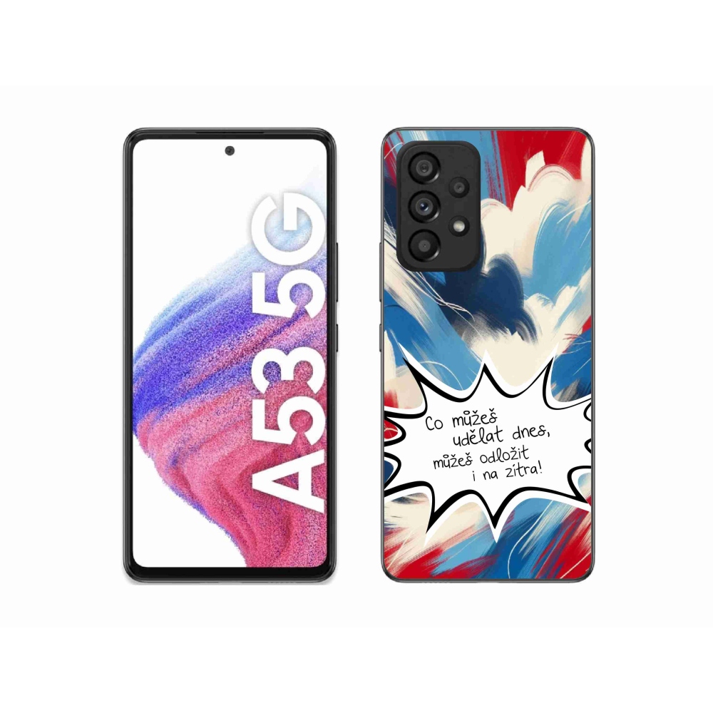 Gél borító mmCase Samsung Galaxy A53 5G - vicces szöveg 9 fehér háttér