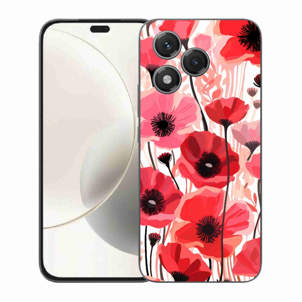 Zselés borítás mmCase a Honor 400 Lite-hoz - mákos 1