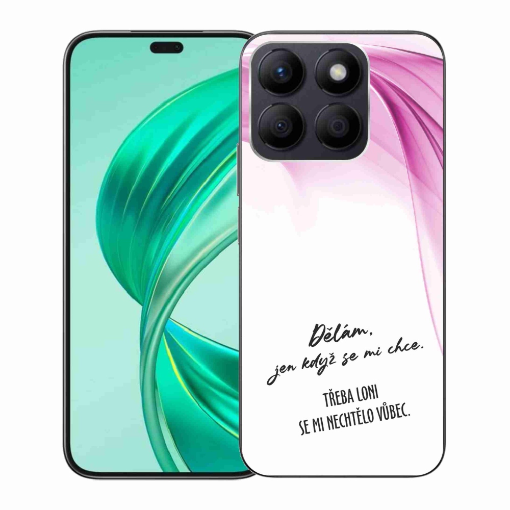 Zselés borító mmCase a Honor X8b készülékhez - vicces szöveg 12 fehér háttérrel