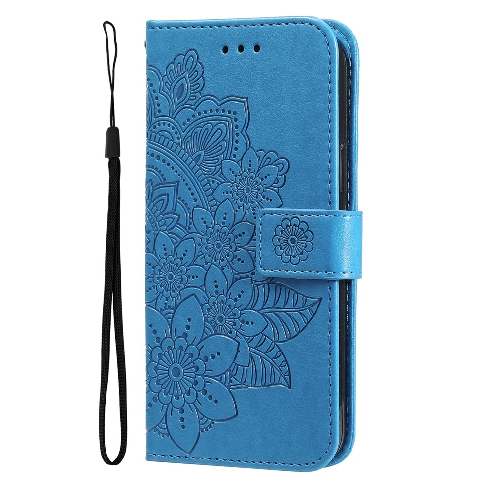 Mandala könyv tok Samsung Galaxy A36 5G készülékhez - kék