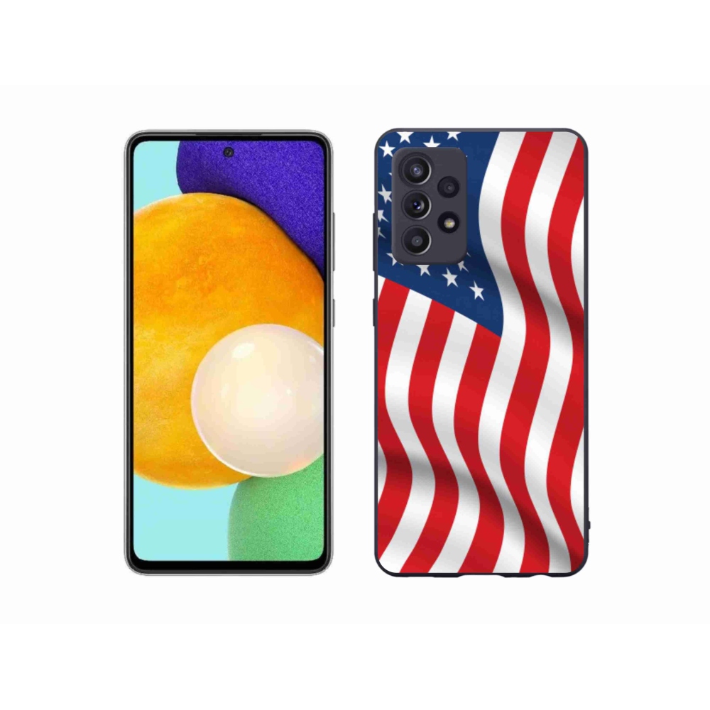 Gél védőhuzat mmCase Samsung Galaxy A52s 5G - amerikai zászlóhoz