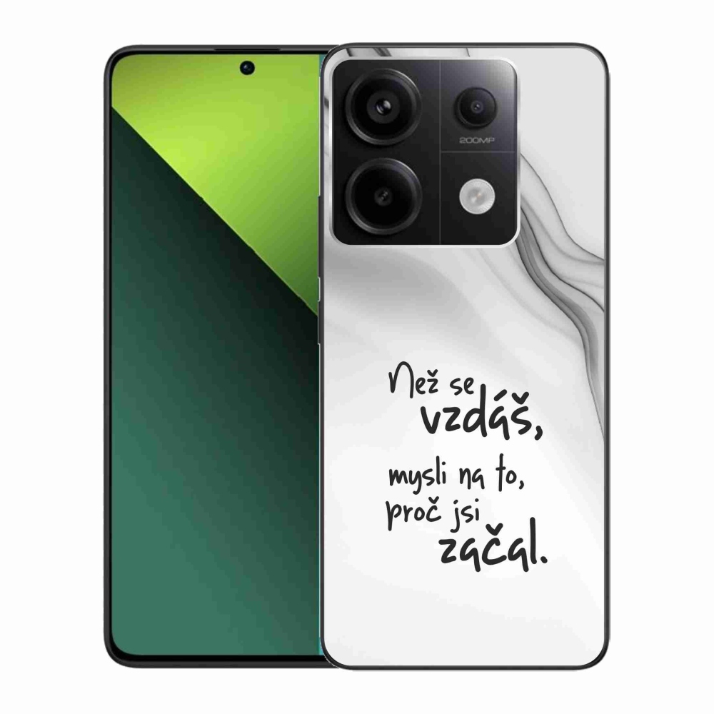 Gél borítás mmCase a Xiaomi Redmi Note 13 Pro 5G/Poco X6 5G számára - idézem 2 fehér háttér