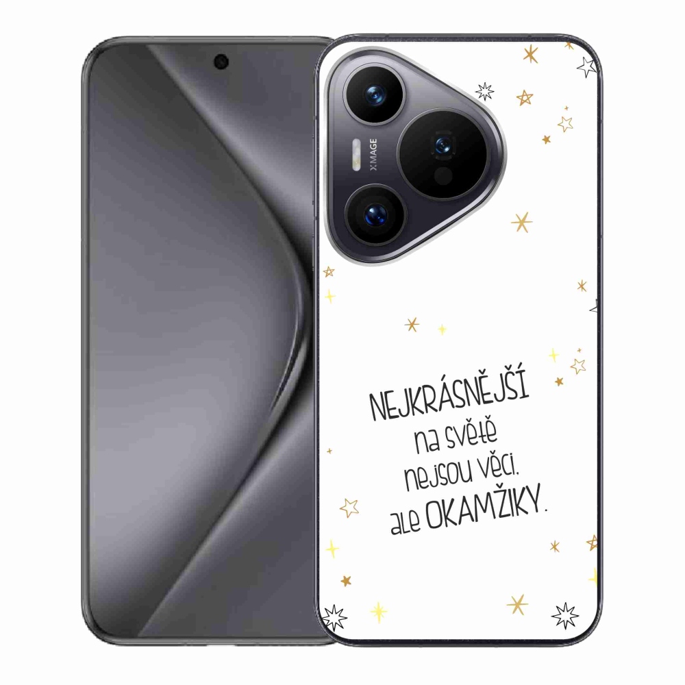 Gél borító mmCase a Huawei Pura 70 - idézet 4 fehér háttérhez