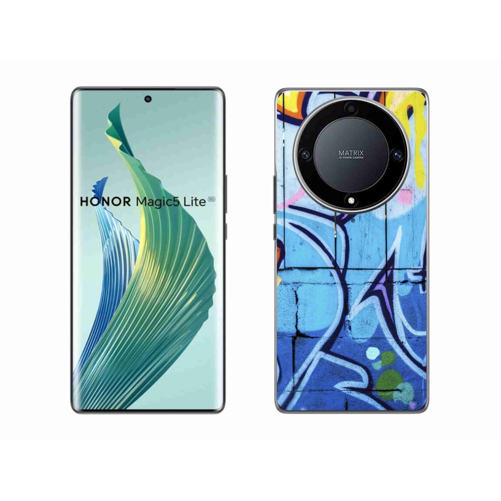 Zselés borítás mmCase a Honor Magic 5 Lite 5G számára - graffiti