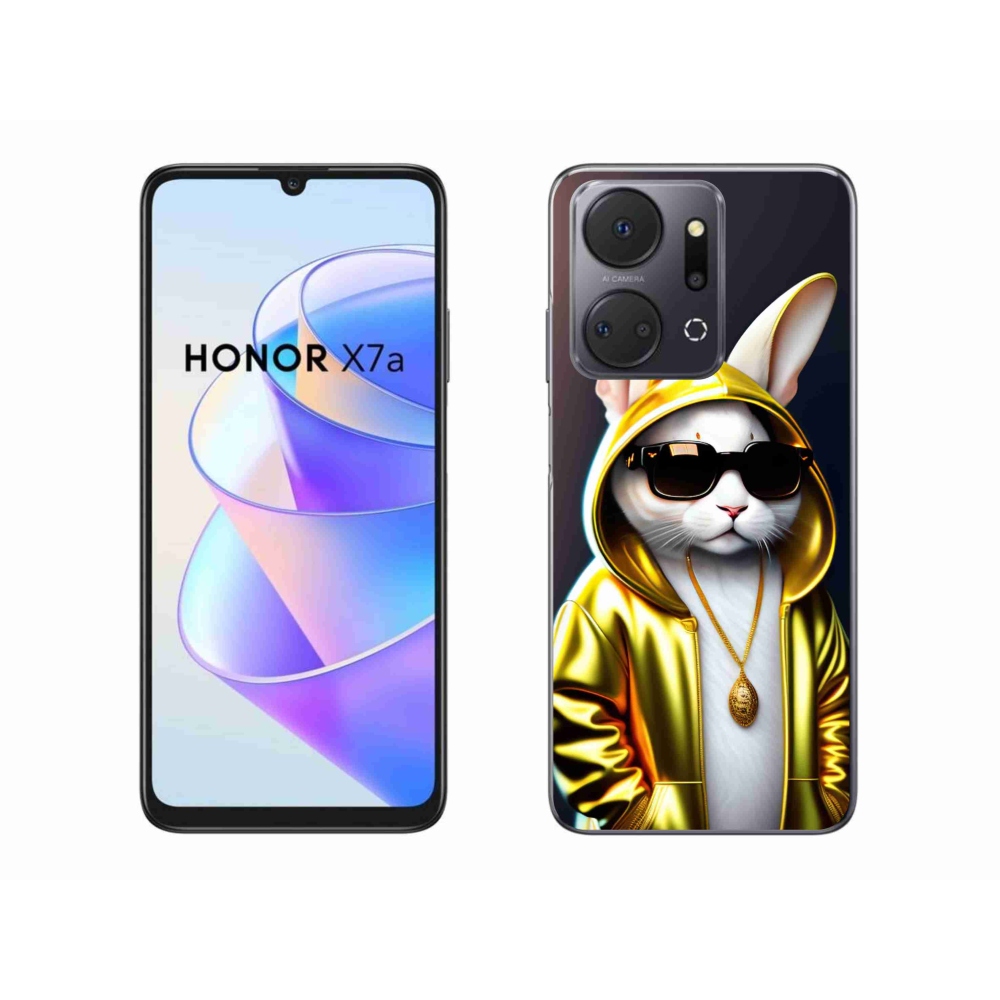 Zselés borítás mmCase a Honor X7a számára - cat boss
