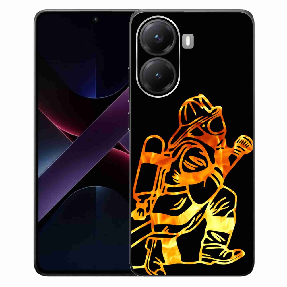 Gél borítás mmCase a Xiaomi Poco X7 Pro 5G-hez - tűzoltó 1