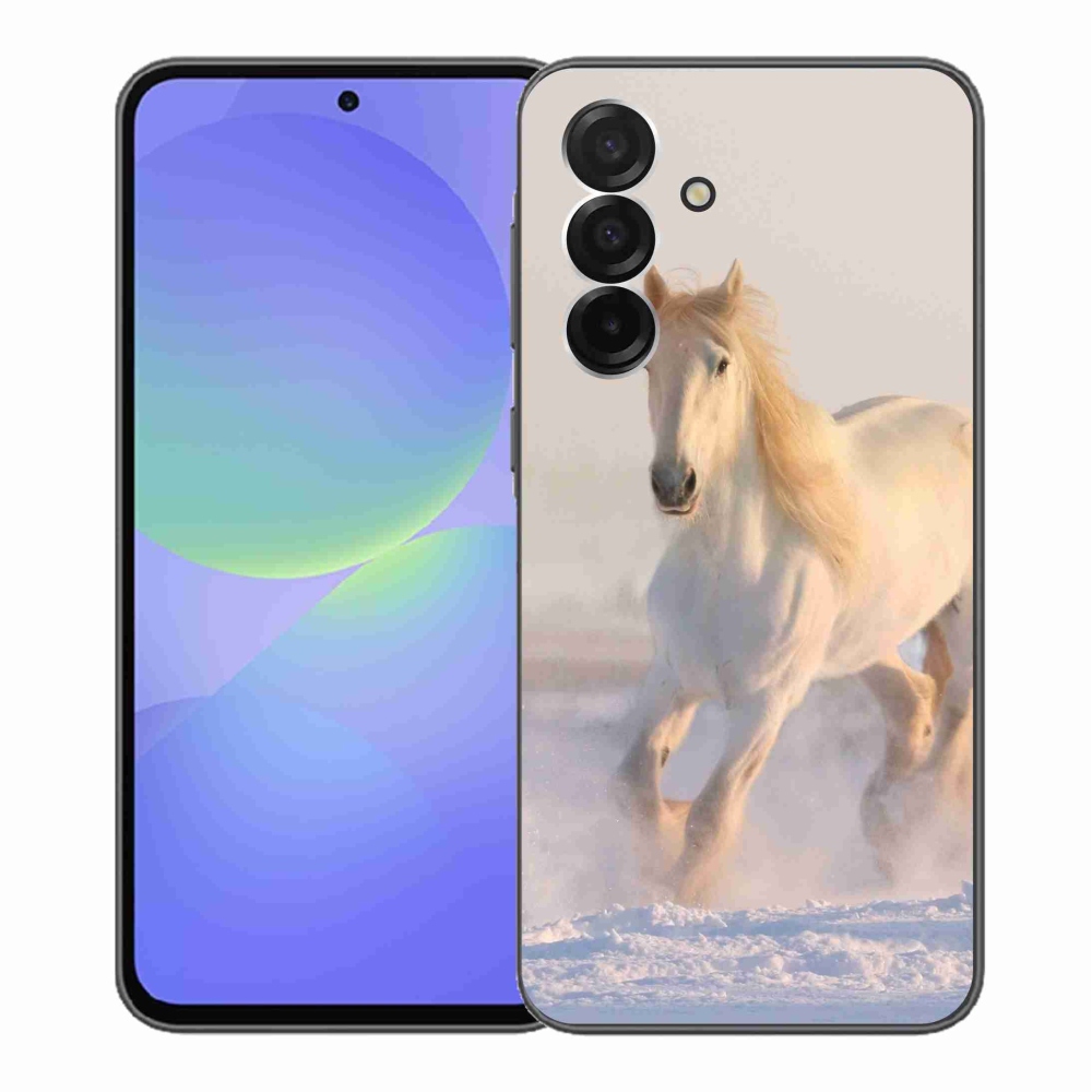 Zselés borítás mmCase Samsung Galaxy A36 5G - ló a hóban