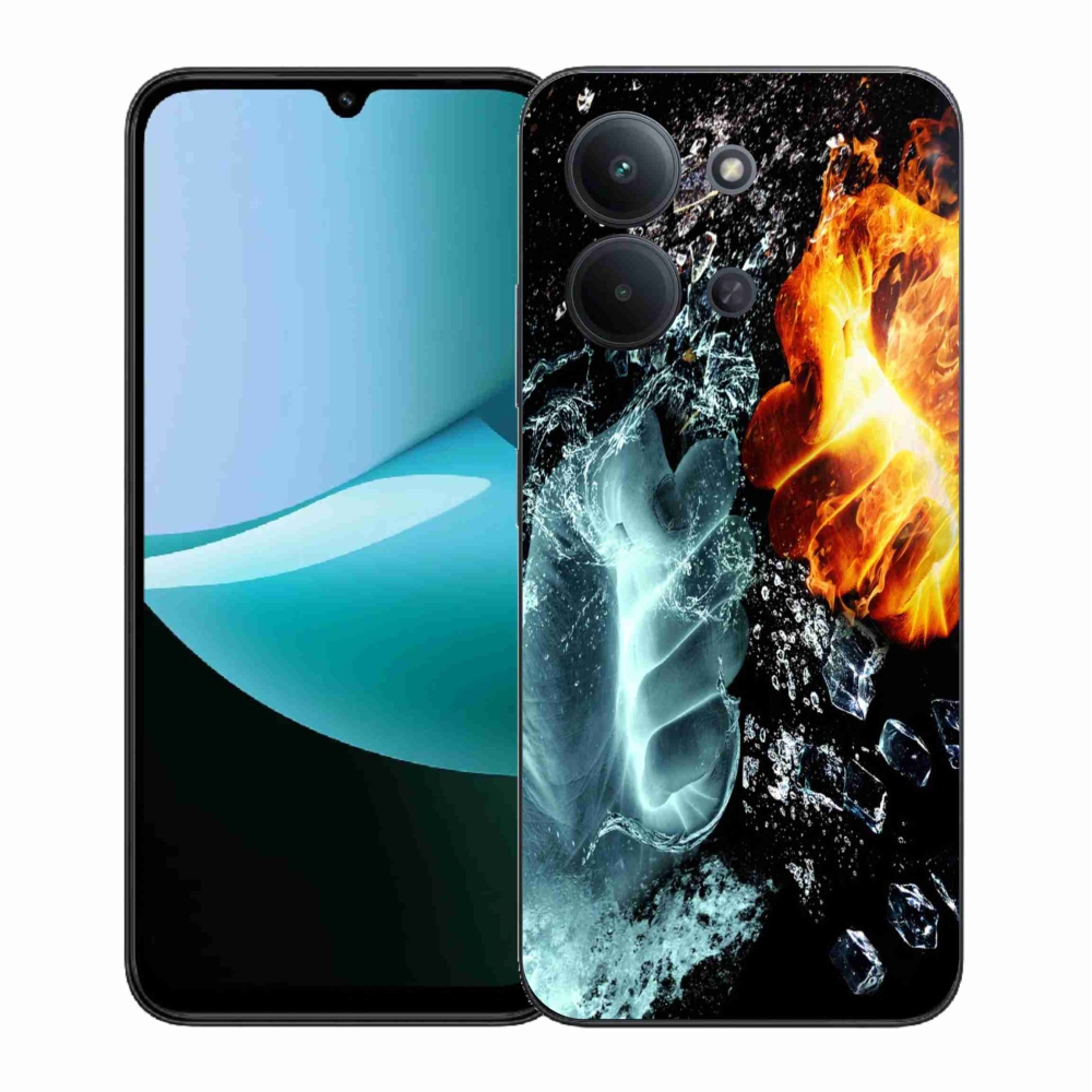 Gél borítás mmCase a Xiaomi Redmi 15C 4G (171mm)/Poco C85 4G (171mm) - víz és tűz számára