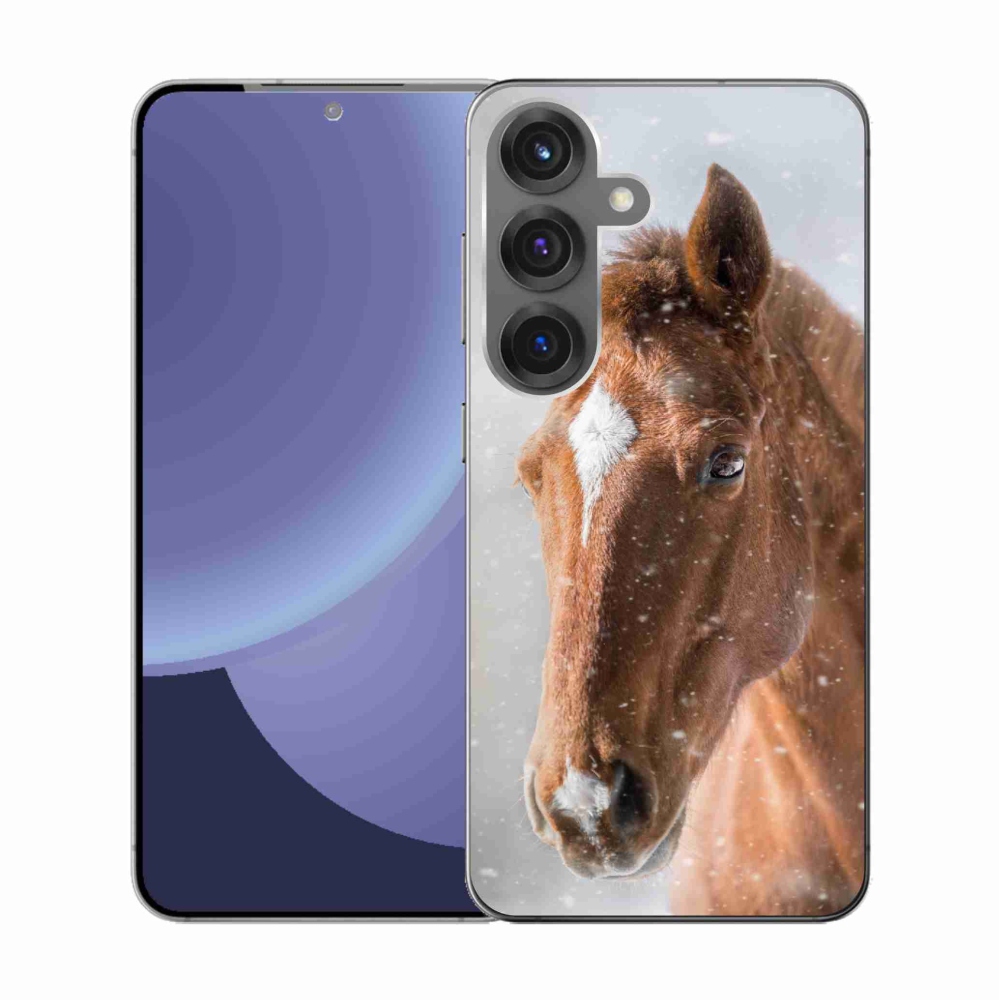 Zselés borítás mmCase Samsung Galaxy S25 - barna ló 2